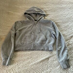 Brandy Melville Cropped Zip Up